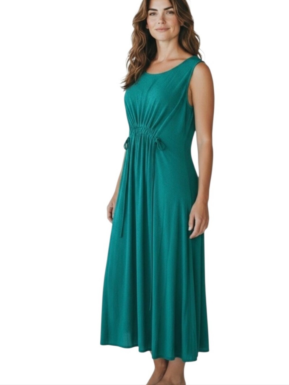 Athleta Echo Emerald Green midi dress- S.         L9